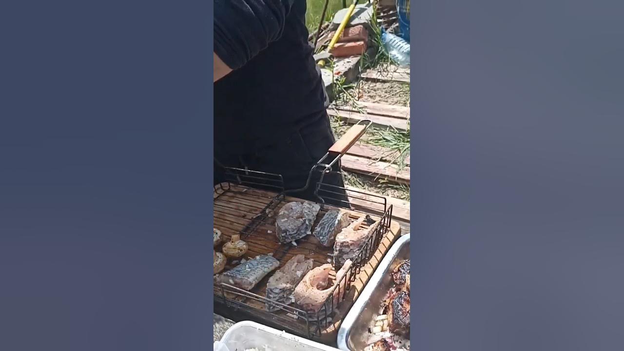 Сазан на мангале #сазан #дача #мангал #рыба #отдых - YouTube