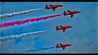 Cleethorpes Airshow 2013 Red Arrows Vulcan Typhoon Hawker Spitfire Hurricane Lancaster