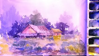 Watercolor Scenery Painting/Scenery Painting