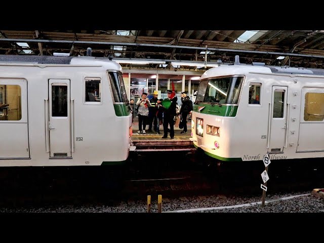 185系】3月ダイヤ改正で引退！特急踊り子114号 連結作業 熱海駅