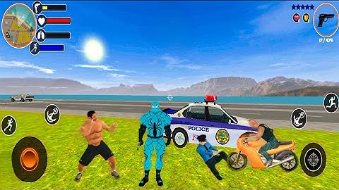 Miami Rope Hero Vice Town - Fun At Miami City #3 - Android Gameplay