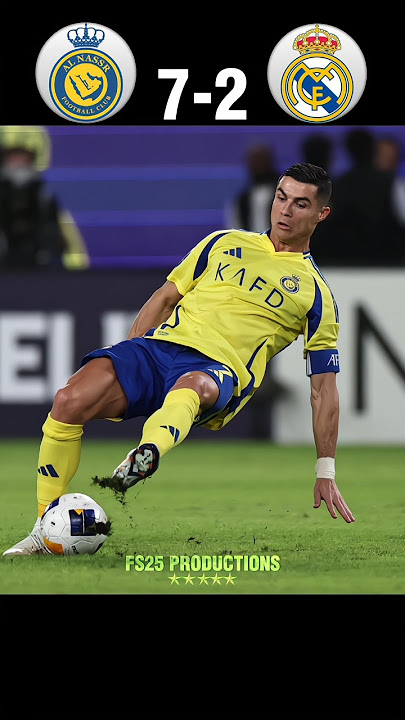 Ronaldo slaughters Real Madrid | Al nassr vs real Madrid imaginary #football #ronaldo #shorts