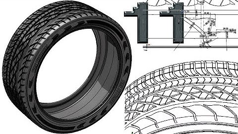 11-Project 36| Re-Scale Tire |SolidWorksTutorial :2nd snow pattern, (pattern 9)