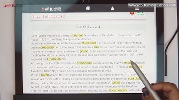 10.04.01. Unit 10, Lesson 04 : Dreams - They Had Dreams - 2 (Part 1) [SSC]