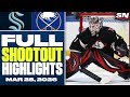 Seattle Kraken at Buffalo Sabres | FULL Shootout Highlights - March 28, 2026