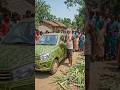 dadaji crafted his celerio car 🚗 form Bamboo streak and palm leaves #shots #trending #woodworking