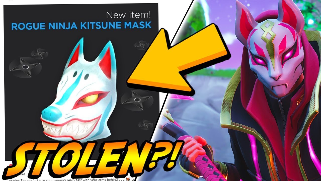 Did Roblox Steal This Item From Fortnite Youtube - roblox rogue ninja kitsune mask roblox generator game
