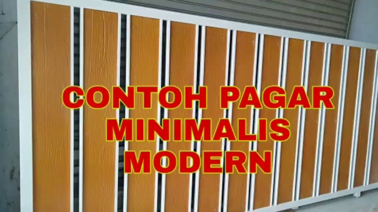  CONTOH  PAGAR  MINIMALIS  MODERN YouTube