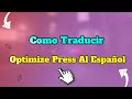 Como Traducir Optimize Press Al Español