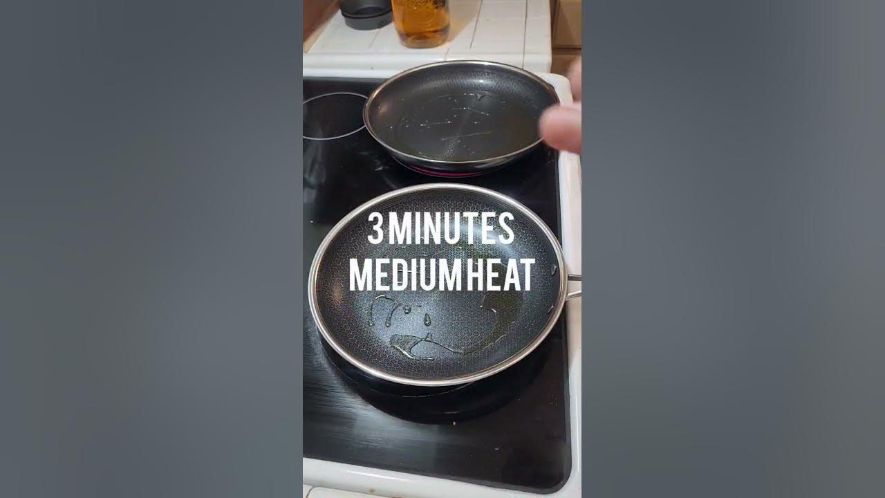 Seasoning HexClad pans food grill nonstick seasoning cookingfood