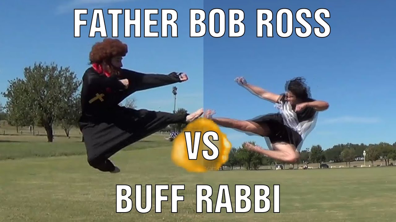 HALLOWEEN TRICKING BATTLE! Father Bob Ross VS. Buff Rabbi???? - YouTube