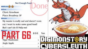 Digimon Story Cyber Sleuth Not Enough Food Growlmon Ramen  Ps4 Walkthrough ( Part 66 )