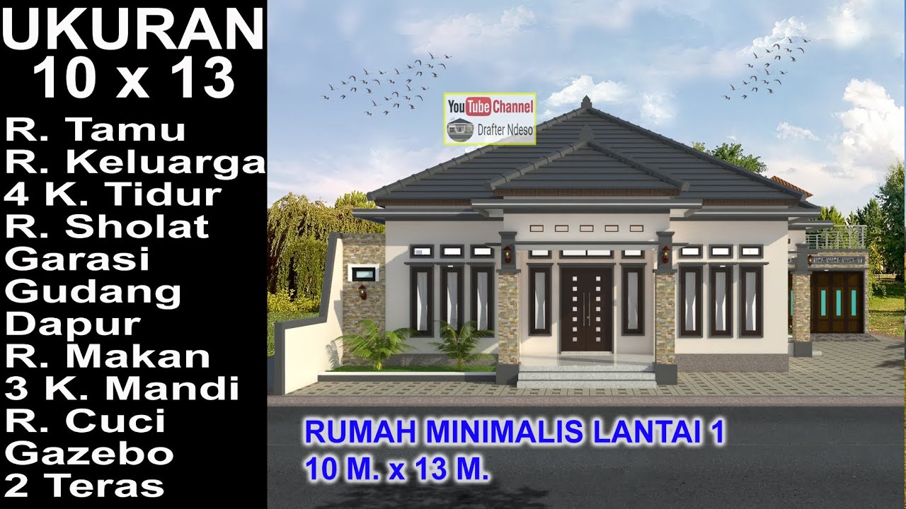 Modern House 10 X 13