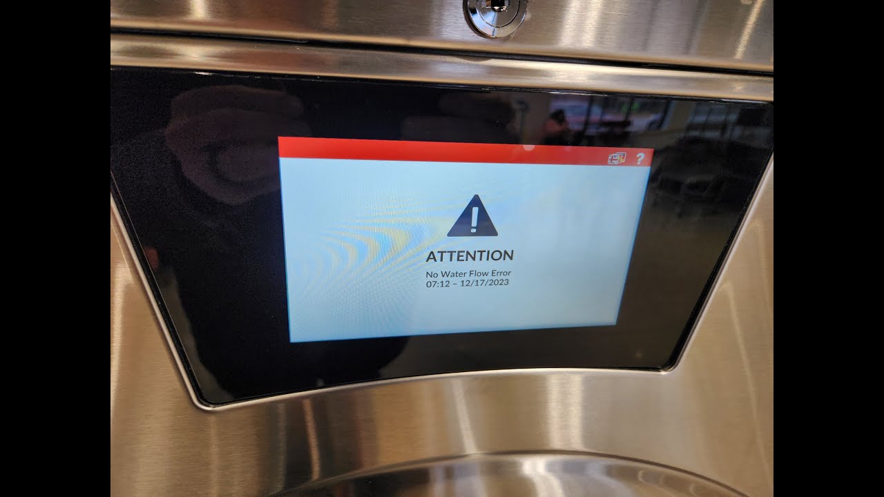 Cleaning a drain valve on a Speed Queen Touch Washer - YouTube