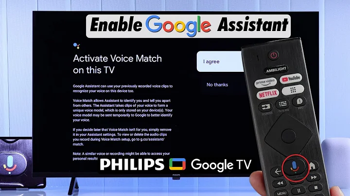 How To "Turn ON" Microphone on Philips Google TV for Google Assistant! [Voice Control]