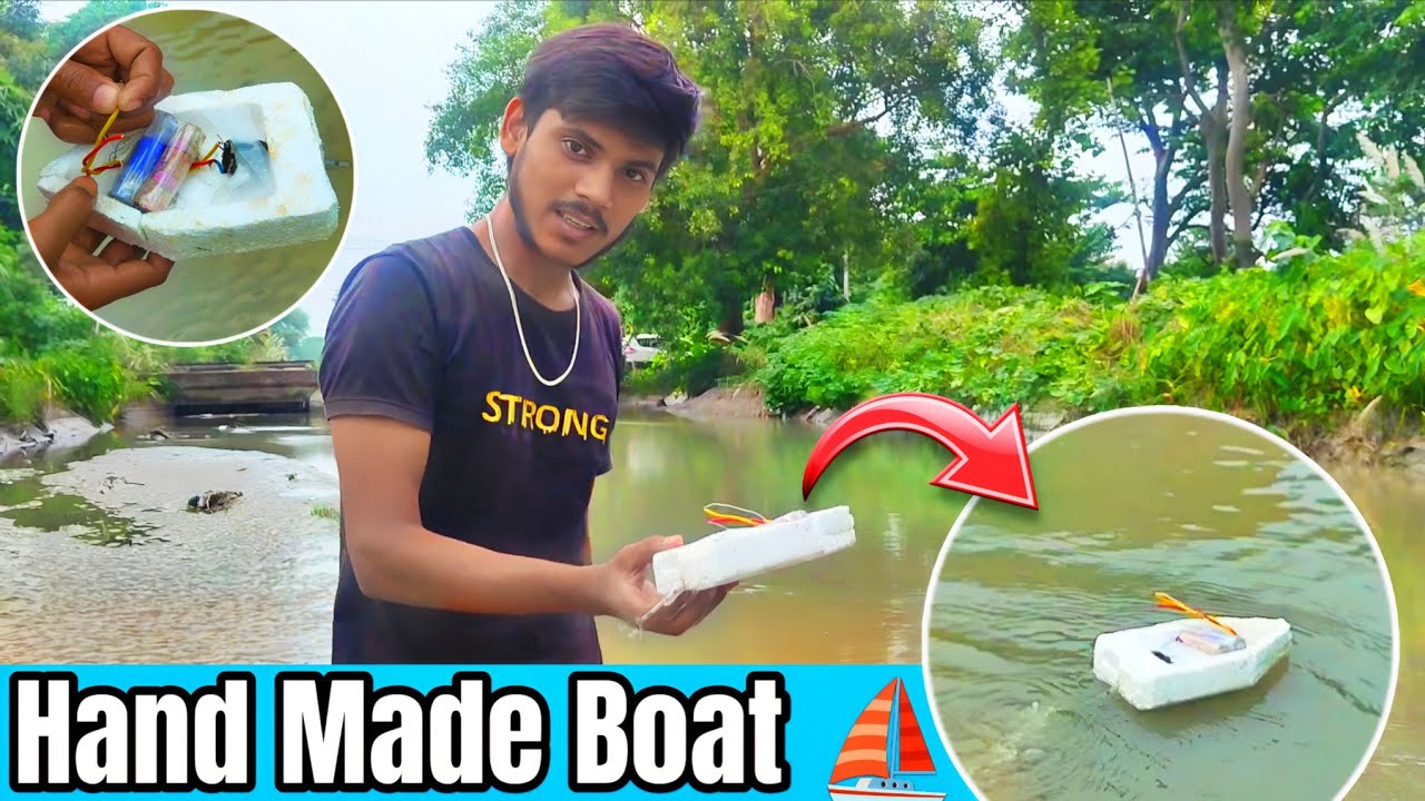 I build a Hand Made Boat using simple materials and tested it in my village nahar (canal). 🚤🌊