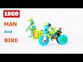 Lego Bike And Man - Building Instructions | Lego wedo 2.0