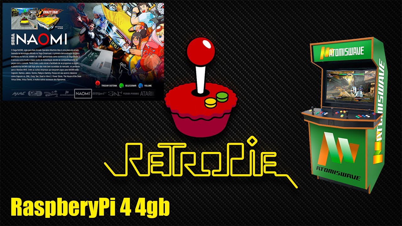 RaspberryPi 4 4GB - NAOMI & ATOMISWAVE Fighting Games - YouTube