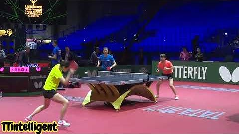 Chen Meng & Ding Ning Training vs Chopper