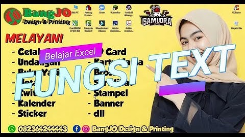 Belajar Ms Excel - Rumus Fungsi Teks