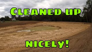 After rain delays and vacations the pond is done and turned out awesome.