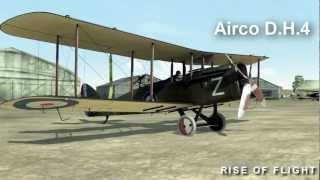 Airco D.H.4 demo flight in Rise Of Flight