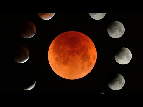 Видео: Лунное затмение 31 января года