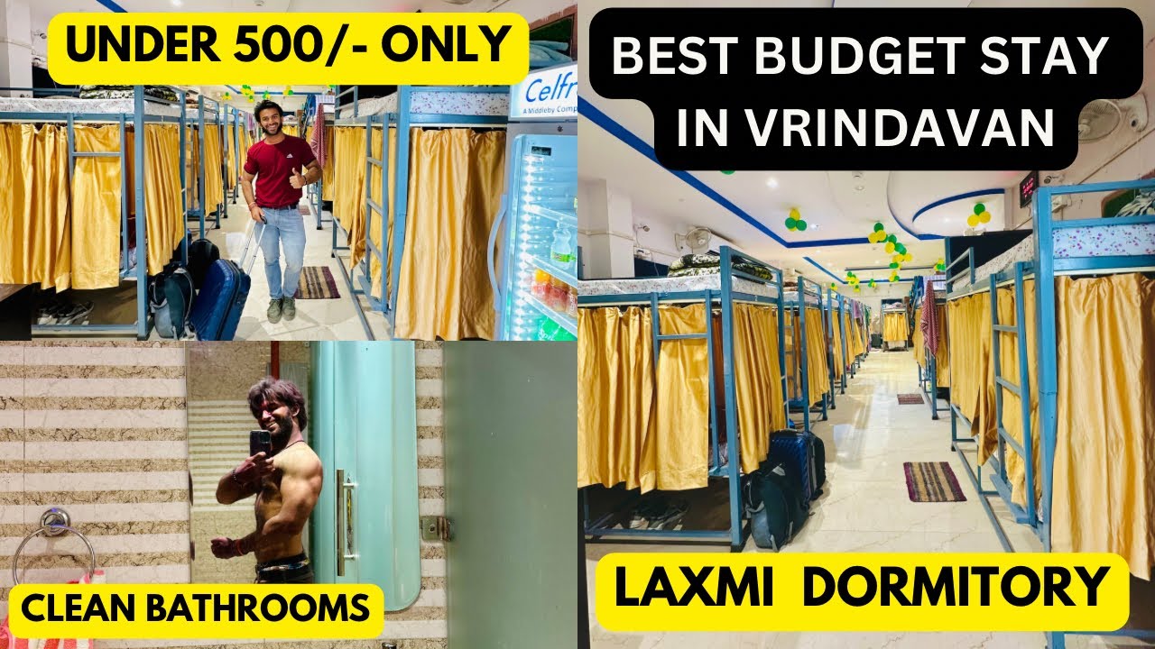 Best Budget Stay In Vrindavan😍For Solo Travellers | Hostel In Vrindavan | Laxmi Dormitory |