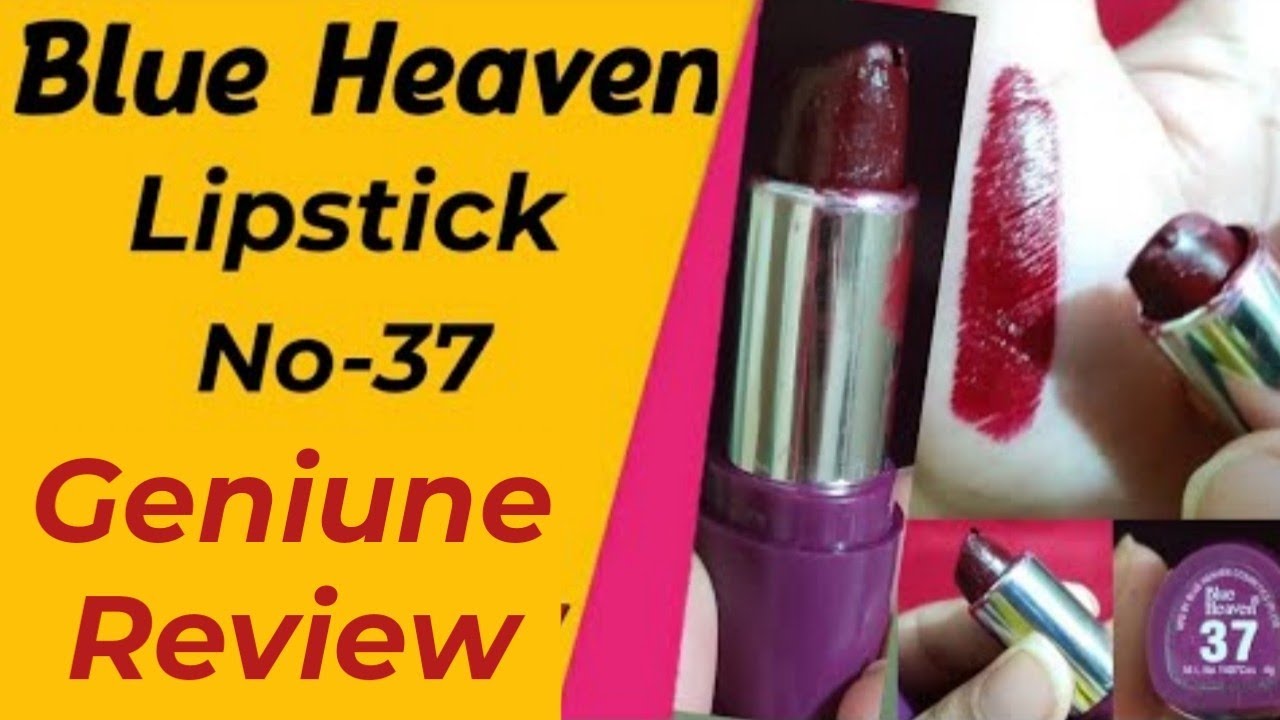 Blue heaven lipstick no 37 / Lipstick review / Cheap lipstick