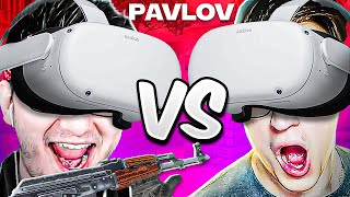 FlackJK ПРОТИВ AndyFy в CS:GO в VR (PAVLOV VR)