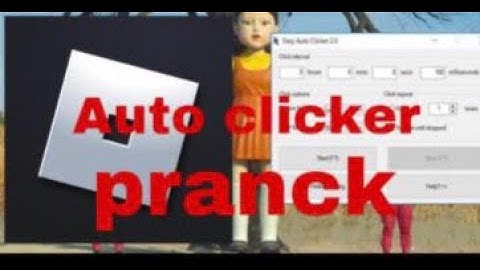 epic prank in roblox squid game using auto clicker