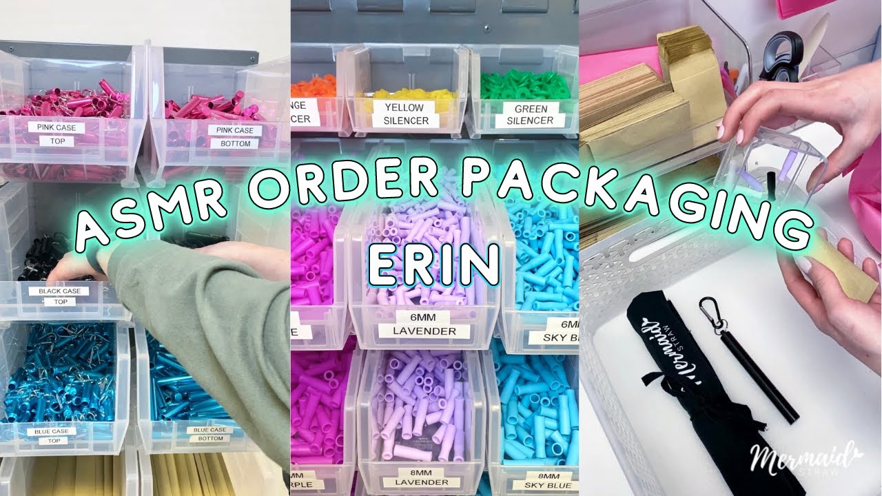 ASMR Order Packaging* Packing an order for Erin! 