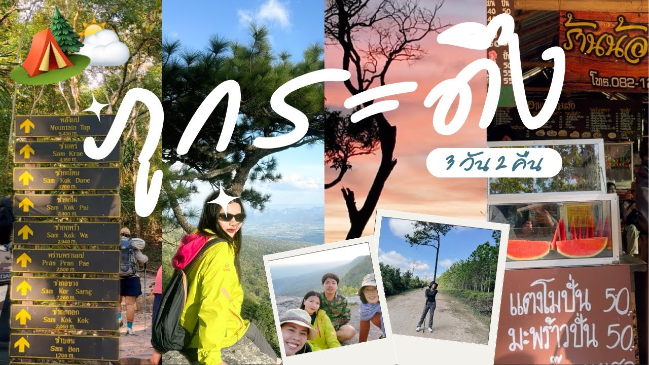 ภูกระดึง [VLOG] | เที่ยวภูกระดึงช่วงหยุดยาว เส้นทางเดินชิล 🏕️🌤️