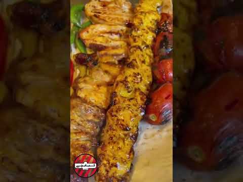این حجم از کباب آدمو ارضا میکنه معنوی کبابچی اکباتان رستوران کباب آشپزی 