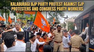 BJP PARTY PROTEST AGAINST CJP PROTESTERS IN JANTAR MANTAR DELHI AND CONGRESS PARTY WORKERS