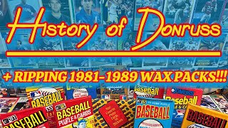 History of Donruss plus Ripping 1981-1989 Wax Packs …we pull an ICONIC card!