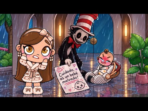 😱 THE CAT IN THE HAT LEFT A BABY ON MY DOORSTEP in Avatar World | Roleplay Stories | Toca Kori
