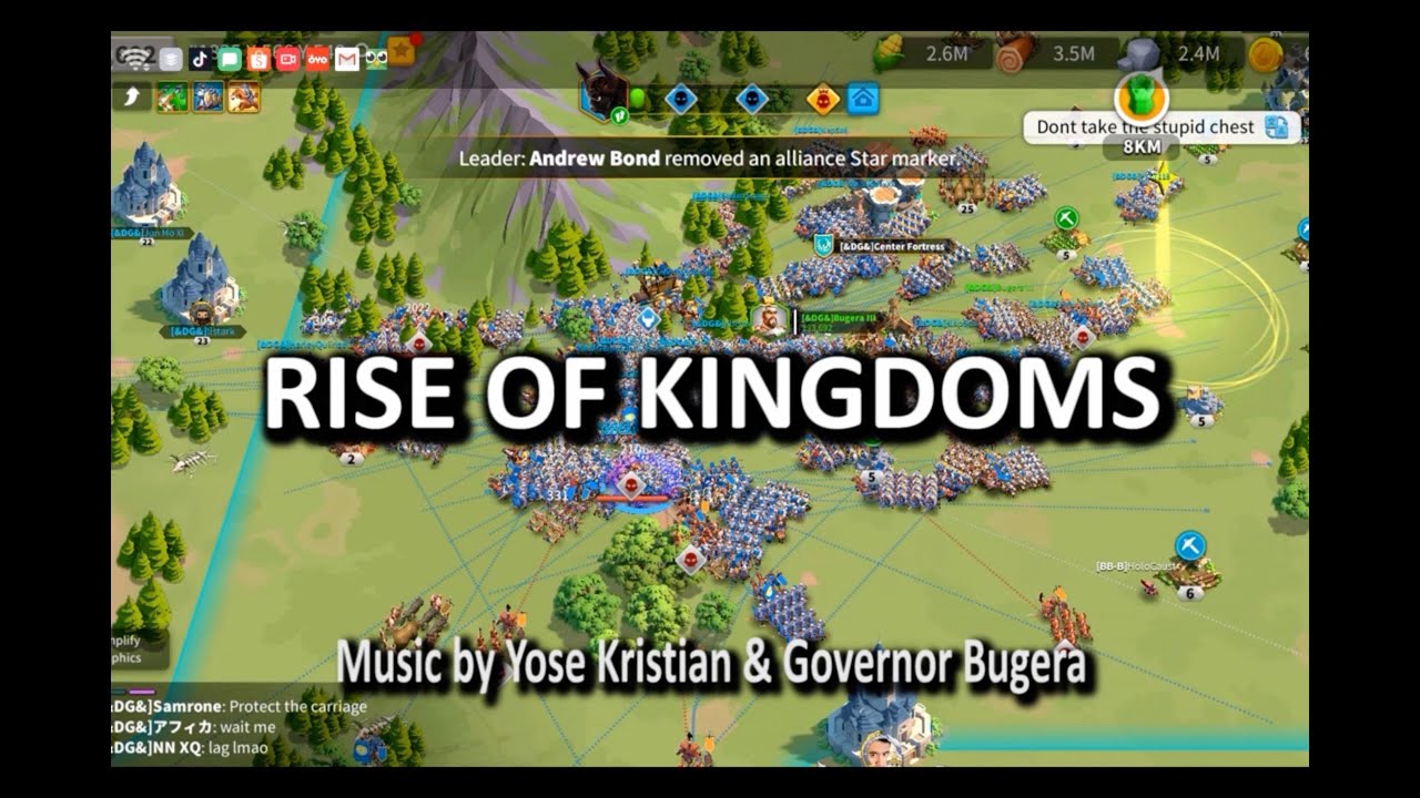 RISE OF KINGDOMS , from kingdom 1825 - DARK GUARDIAN THEME 