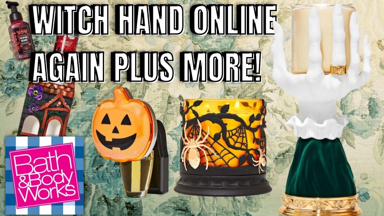 WITCH CANDLE HOLDER HAND ONLINE PLUS FREE ITEMS W/ PURCHASE BATH & BODYWORKS 