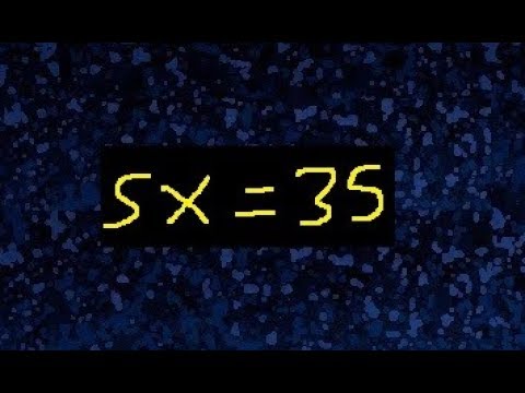 5x=35 - YouTube