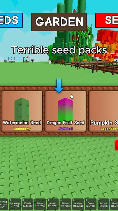 Amazing seed pack luck in Grow a Garden #roblox #shorts #growagarden #robloxshorts