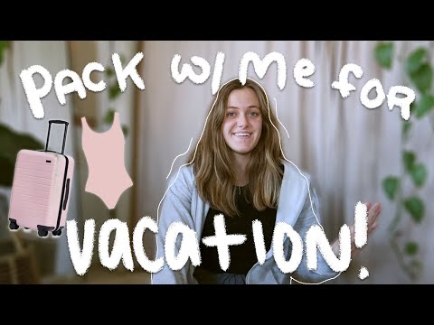 PACK WITH ME FOR VACATION (minimal + realistic)