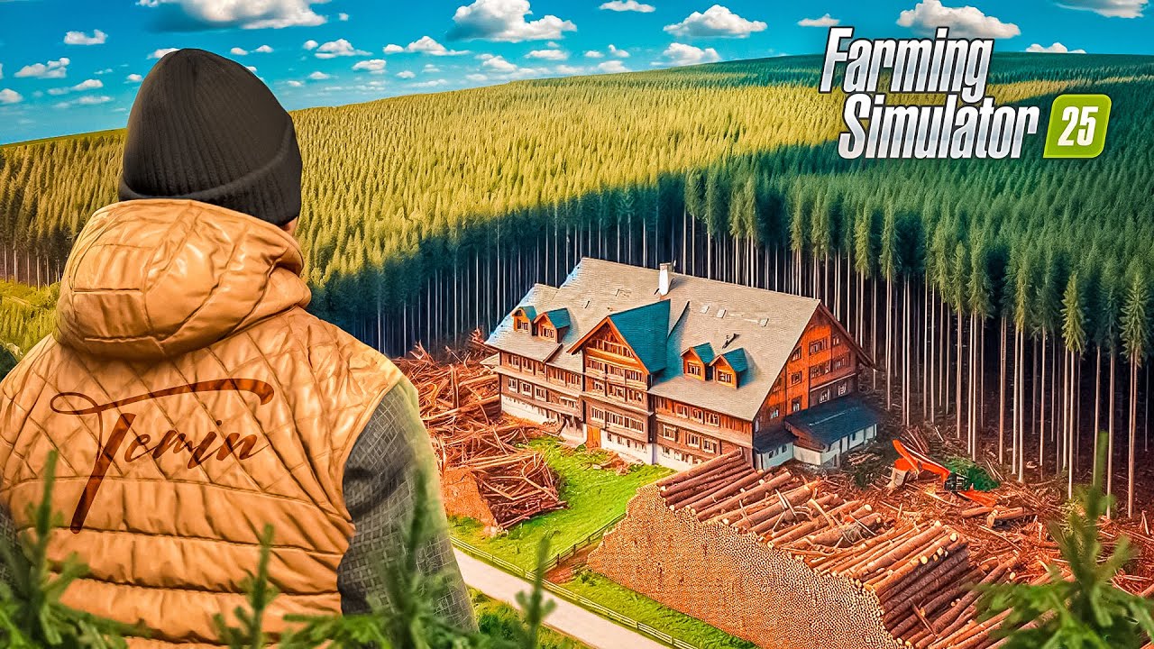 МЕГА ФЕРМА В ЛЕСУ, НАЧИНАЯ С 0 - FARMING SIMULATOR 25