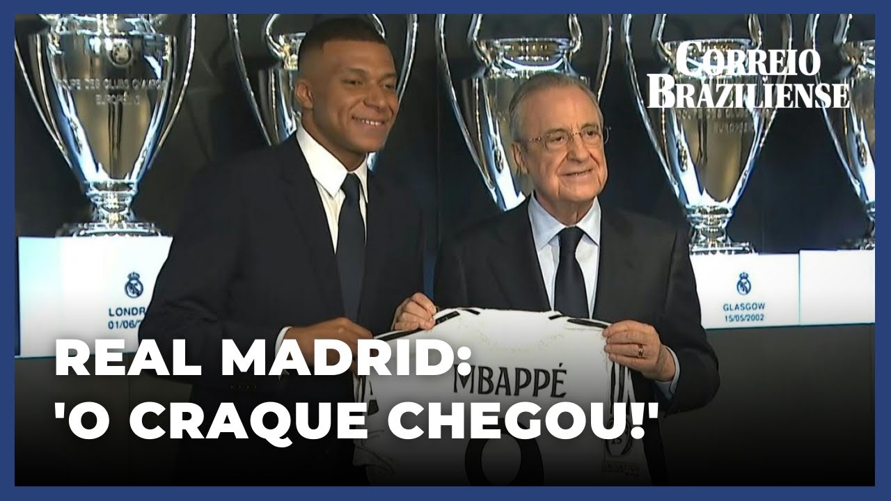 Mbappé apresentado formalmente no Real Madrid - 