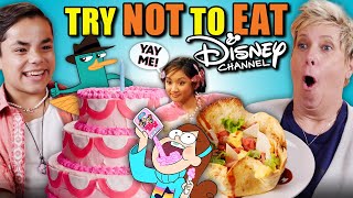 Try Not To Eat Challenge  Disney Channel Foods! (Kim Possible, Suite Life, Hannah Montana)