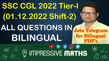 SSC CGL 2022 Tier-I | 01 December 2022 Shift-2 | Complete Maths Solution | Impressive Maths | Balraj
