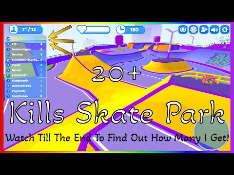 20+ Kills On Skate Park Smash Karts