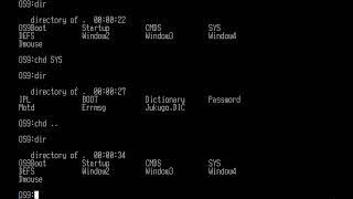 FUJITSU FM-11 OS-9 Level II Booting Operation Basic