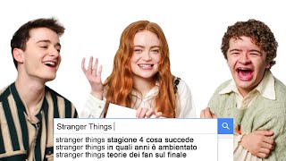 Sadie Sink, Noah Schnapp & Gaten Matarazzo rispondono alle domande del web | Wired Italia