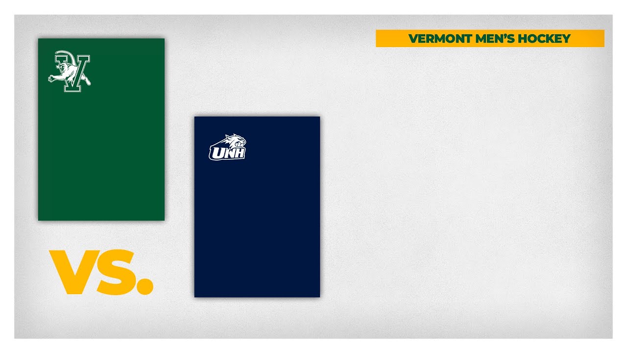 Men's Hockey Vermont vs. New Hampshire (11/11/22) YouTube